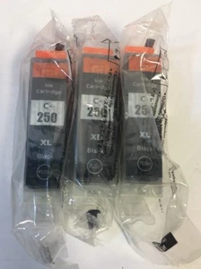 Cartucho de tinta negra grande no fabricante de equipos originales compatible con Canon PGI-250 (Juego de 3) - Imagen 1 de 1