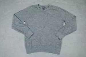 Gap Maglione Uomo Piccolo Grigio Grigio Manica Lunga Pullover Casual 100 Cotone - Foto 1 di 11