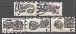 CZECHOSLOVAKIA 1968 **MNH SC#1559/63 set, 23rd Intl. Geological Congress, Prague - Imagen 1 de 1