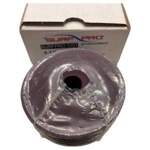 Surf-Pro 4-1/2" x 7/8" Resin Fiber Sanding Disc 80 Grit Premium Ceramic 25 Pack - Picture 1 of 1