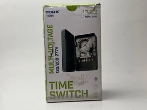 Tork 1109A Multi-Voltage Time Switch 120/208-277V Indoor Metal Case 24-Hour LED. - Picture 1 of 5