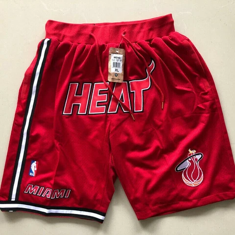 Miami Heat Vintage Basketball Game Shorts Men's Stitched Pants S-3XL Cover