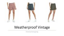 Weatherpoof  Vintage Women`s Linen Elastic Waistband Shorts VARIETY!!!