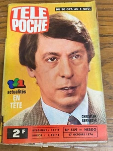 TÉLÉ POCHE 1976 NUMÉRO 539 CHRISTIAN BERNADAC - Picture 1 of 1