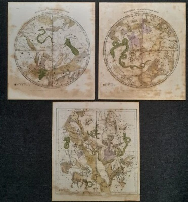 3 CELESTIAL ENGRAVINGS FJ HUNTINGTON 1835 CONNECTICUT ENGRAVED BY WD EVANS NY - Image 1 of 4