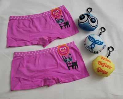 Maidenform Niña Boyshort Ropa Interior Bragas XL y Llaveros Aplastables Lote de 5 A Foto 1 de 4