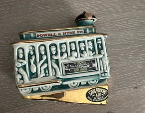Vintage 1968 Ezra Brooks Powell & Hyde St. Street Car Whiskey Dekanter, leer - Bild 1 von 9