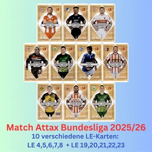 Topps Match Attax 25/26 Bundesliga 2025/2026 10x Limited Edition: LE 4-8 & 19-23 - Bild 1 von 1