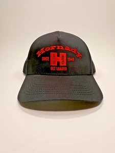 Hornady Ammunition Get Loaded Logo Snapback Mesh Truckermütze schwarz rot neu mit Etikett Einheitsgröße - Bild 1 von 8