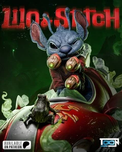 Kit impreso en 3D de estatua Stitch sin pintar/sin montar - Imagen 1 de 9