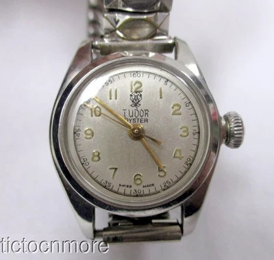 RELOJ ROLEX TUDOR OYSTER VINTAGE CUERDA MANUAL DAMAS SS 1278 ESFERA BRILLANTE Foto 1 de 4
