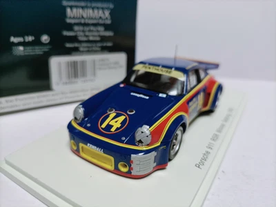 Spark 1/43 Porsche 911 RSR Winner Sebring 1976 #14 Blue resin car model - Image 1 of 4