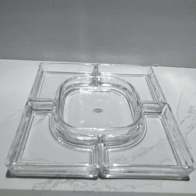 Home Essentials Serving Set 5 Piece Clear Glass Snack Set Sectional - Image 1 of 4