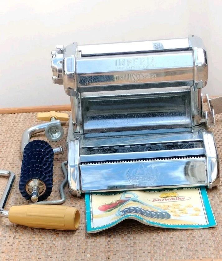 Macchina per Pasta Manuale Imperia Lusso in Acciaio Chromato - Argento  - Immagine 1 di 4