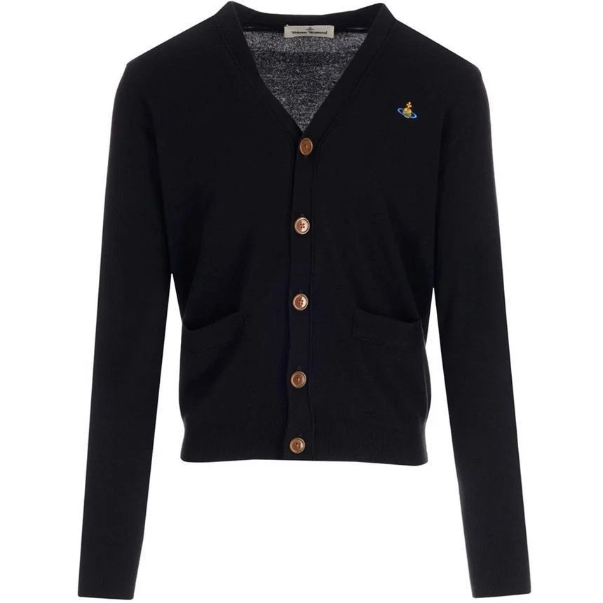 Cárdigan Vivienne Westwood bordado logotipo cuello en V 56954503 Foto 1 de 1