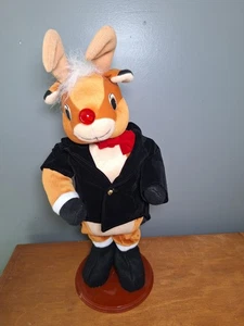 Dancing Musical Rudolph The Red Nosed Reindeer Works in original box - Picture 1 of 3