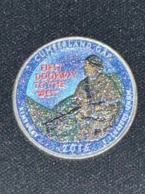 Cumberland Gap 2016p America The Beautiful Colorized Washington Quarter - Image 1 of 4