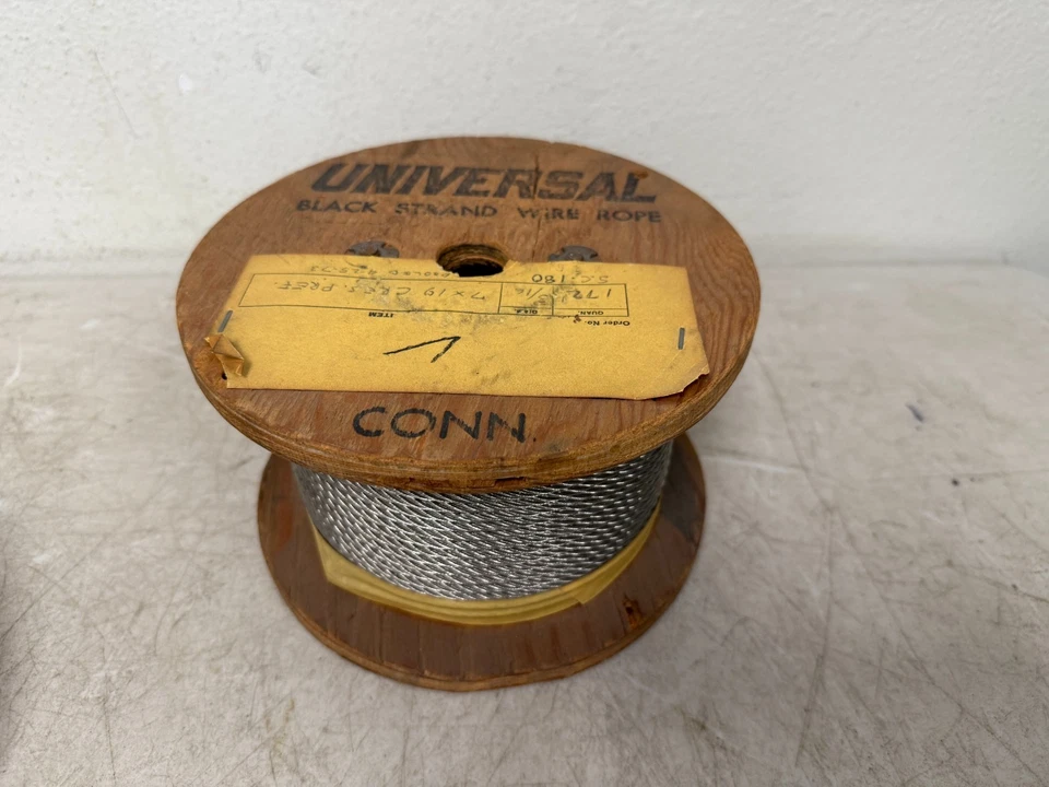 Universal Black Strand Wire Rope Aircraft Cable - Image 1 of 4