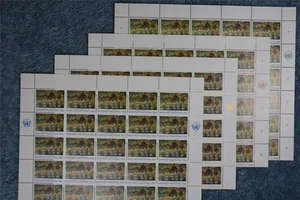 1974 Art at the UN Teilbogensatz - New York N247-8, Genf G41-42 - postfrisch - Bild 1 von 1