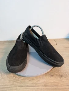 Vans Off The Wall Triple Black Unisex Slip on Sneakers Men's 8.5 Womens 10 * - Picture 1 of 10