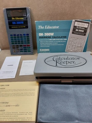 Rare Retro Casio OH 300W The Educator Overhead Calculator in Box - Exc Cond - Image 1 of 4