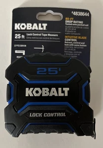 Kobalt Lock Control 25 Ft Measuring Tape Double Hook 17’ Reach Heavy Duty New! - Picture 1 of 6