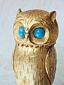 🦉 Vintage Florenza Golden Owl Saccarin Holder - Picture 1 of 12