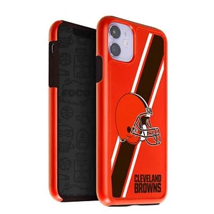 FOCO NFL Cleveland Browns Hybrid Case for iPhone 11 & XR (6.1") - Picture 1 of 1