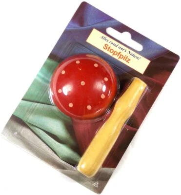 ZETTL Wooden stuffed mushroom, colored painted