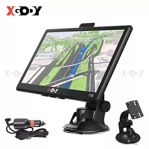 XGODY 7 Zoll TRUCK Wohnwagen GPS Navi Navigationsgerät Blitzerwarnung DE EU Kart - Bild 1 von 13