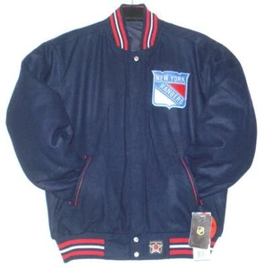 NHL New York Rangers JH Design Wool Reversible Jacket  Embroidered logos - Picture 1 of 6