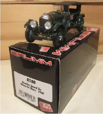 1875. BRUMM R100 BENTLEY SPEED SIX (closed) LeMans 1930. Half price!  MB 1/43 - Immagine 1 di 2