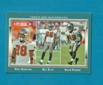 2006 Topps Total BLUE PARALLEL # 11 Nicholson / Allen / Pearson TAMPA BAY BUCS - Image 1 of 2