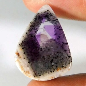 15.20Cts. 100% Natural Brazil AMETHYST Slice Fancy Cabochon Loose Gemstone - Picture 1 of 3