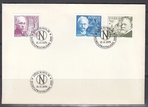 Suecia Scott 1310-2 FDC - 1919 ganadores del Premio Nobel - Imagen 1 de 1