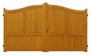 Portail En Bois Plein L3,50m x H1,60/1,80 GD MENUISERIES