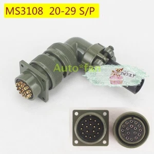 1PCS NEW 17 core elbow type aviation plug MS3108A-20-29S/P Plug and socket #D1 - Bild 1 von 4