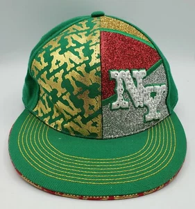 Men's K&B Ethos New York NY Green Ball Cap Hat Size XL Embroidered NY - Picture 1 of 6