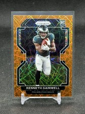 2020-21 Panini Prizm Kenneth Gainwell Orange Lazer Prizm Rookie RC #369 Eagles