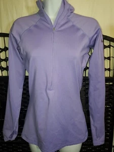 Nike Pro Hyperwarm 1/2 Zip Fitted Pullover Oberteil Größe Small Dri-Fit Lila - Bild 1 von 5