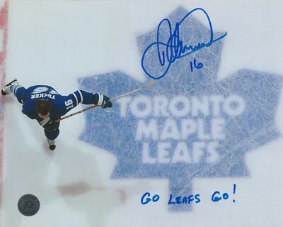 Darcy Tucker Toronto Maple Leafs Logo "Go Leafs Go! Autographed 8x10 Photo - Image 1 of 4