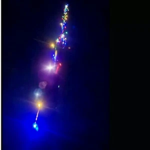 Caravan flag pole LIGHTS 12 metres, 100 x SOLAR POWERED LED camper motor home - Picture 1 of 27