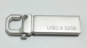 New 32GB 32G USB 2.0 Memory Silver Hook Flash Drive! USA SELLER!  - Picture 1 of 3