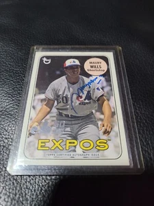 2019 Topps Archives Maury Wills Expos 50th Gold Auto Autograph #MTLA-MW - Bild 1 von 2