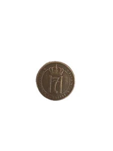 Norway 1951 5 Ore 171 bronze coin Kongeriket Norg Haakon VII, good condition - Picture 1 of 4