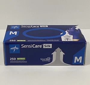 Medline SensiCare Silk SmartBox Nitrile Powdered-Free 250 Gloves/box - Medium - Picture 1 of 6