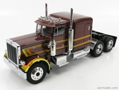 Road Kings 1/18 Peterbilt 359 Trattore 6X4 1967 Marrone Metallizzato Mint Box - Immagine 1 di 4