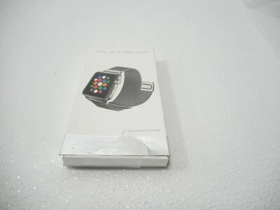 Platinum- Magnetic Stainless Steel Mesh Band for Apple Watch42mm and 44mm... - Image 1 of 2