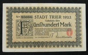 Germany Early Banknote 500 Mark 1922 - Picture 1 of 3