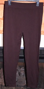 Leggings capri elásticos talla grande nuevos con etiquetas para mujer marca blanca marrón poliéster/spandex - Imagen 1 de 7
